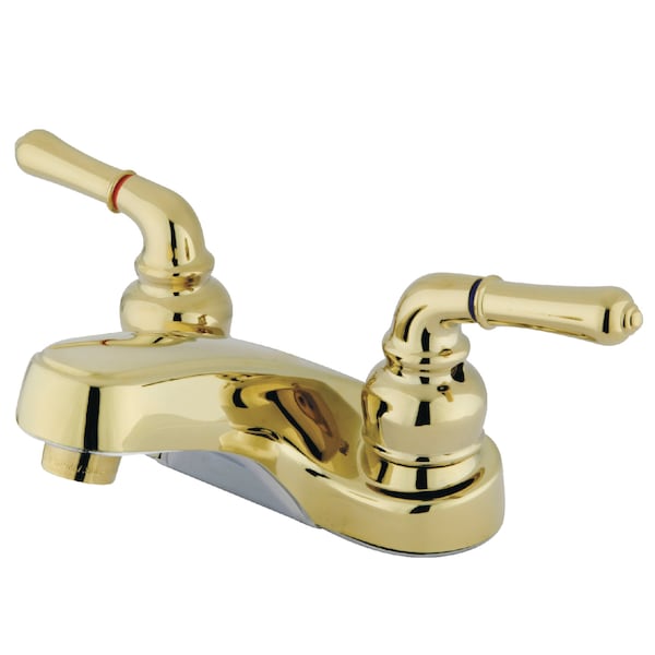 Kingston Brass 4" Centerset Bathroom Faucet, Polished Brass GKB252LP - main